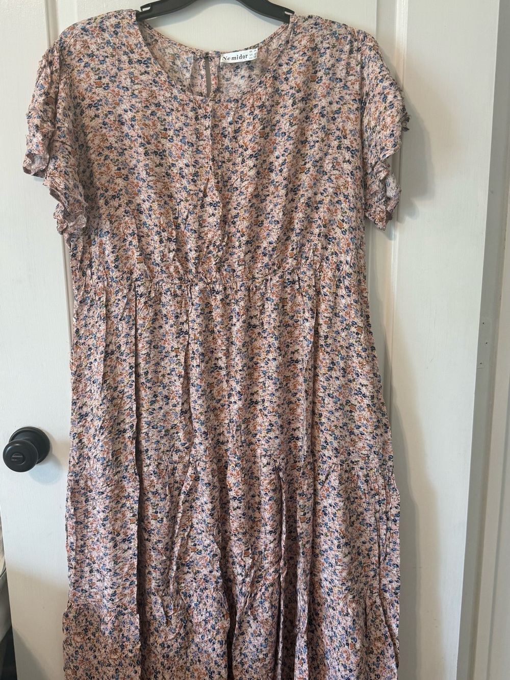 Melidor Pink Floral Maxi Dress